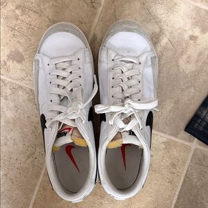 Nike White and Black Athletic Shoes